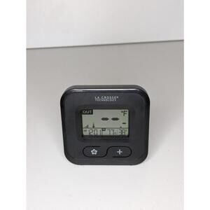 La Crosse Technology Wireless Compact Digital Thermometer Black Indoor Humidity
